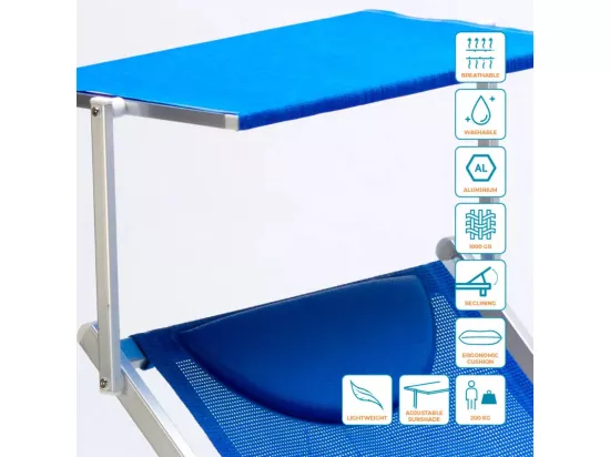 Transat de plage professionnel en aluminium robuste Phuket