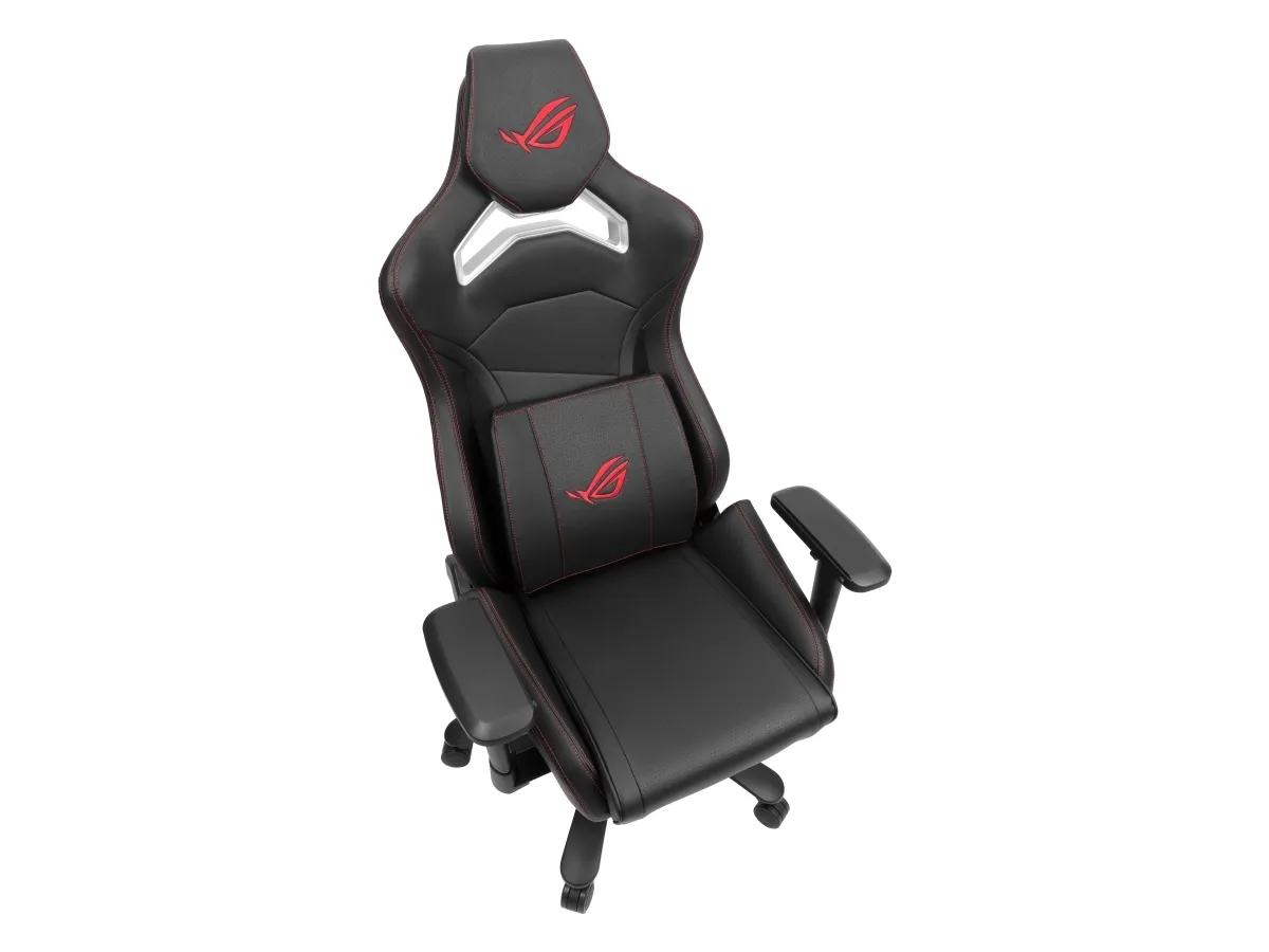 ASUS ROG Chariot Core - Stol - ergonomisk - armstøtter - T-formet - vippe - drejeled - kunstig læder
