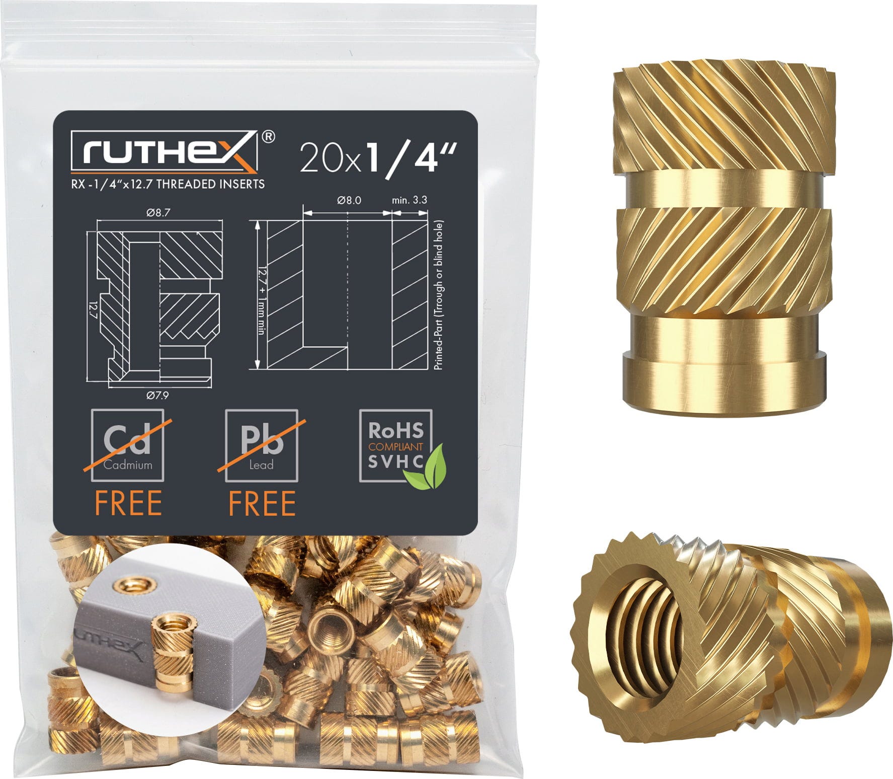 ruthex  Gewindeeinsatz 1/4