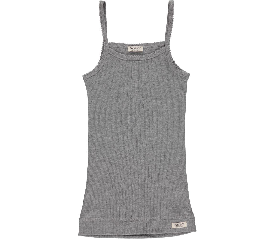 Strap Vest 2-pack, Undertøj - Grey Melange
