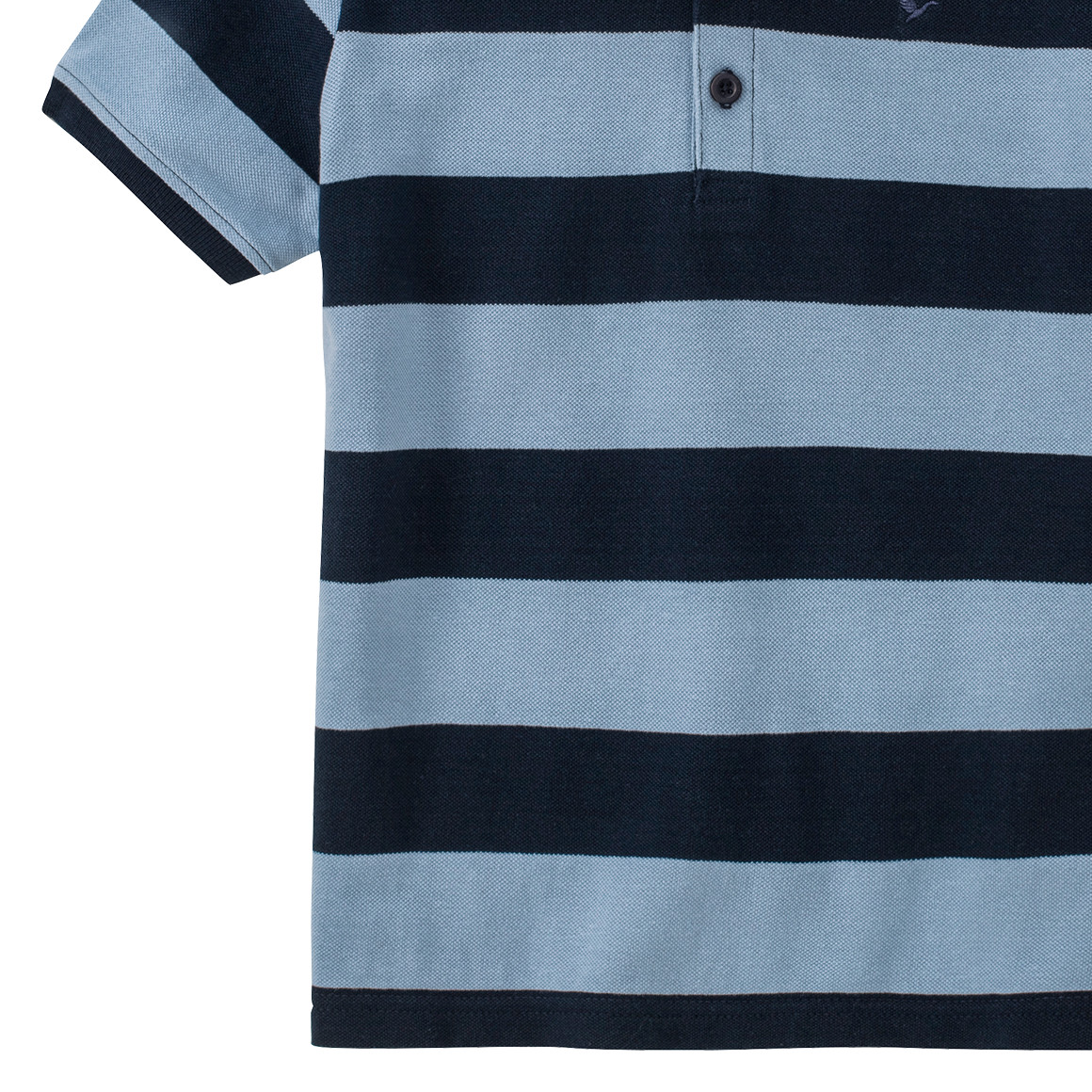 Jonas Nielsen Jungen Poloshirt mit Streifen hellblau / dunkelblau