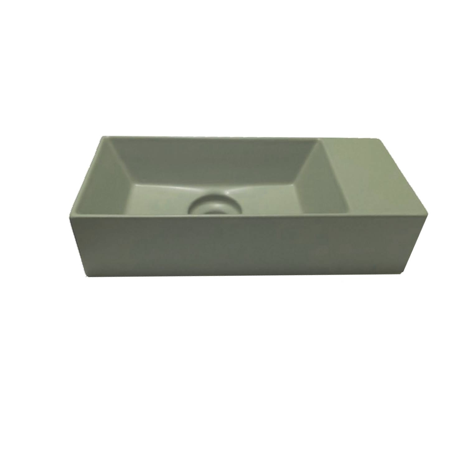 Salenzi Spy Fontein met clickwaste 45x20 cm mat groen