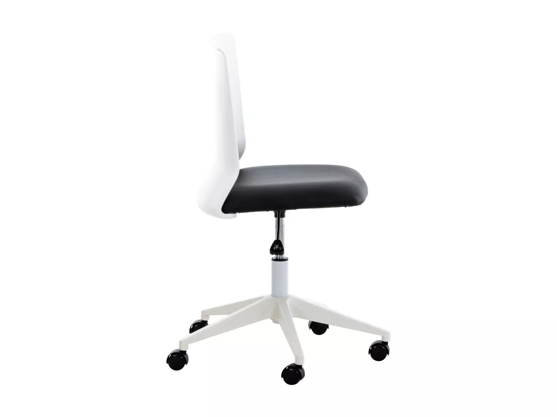 Chaise de bureau - Similicuir & Plastique - Noir - Apolda