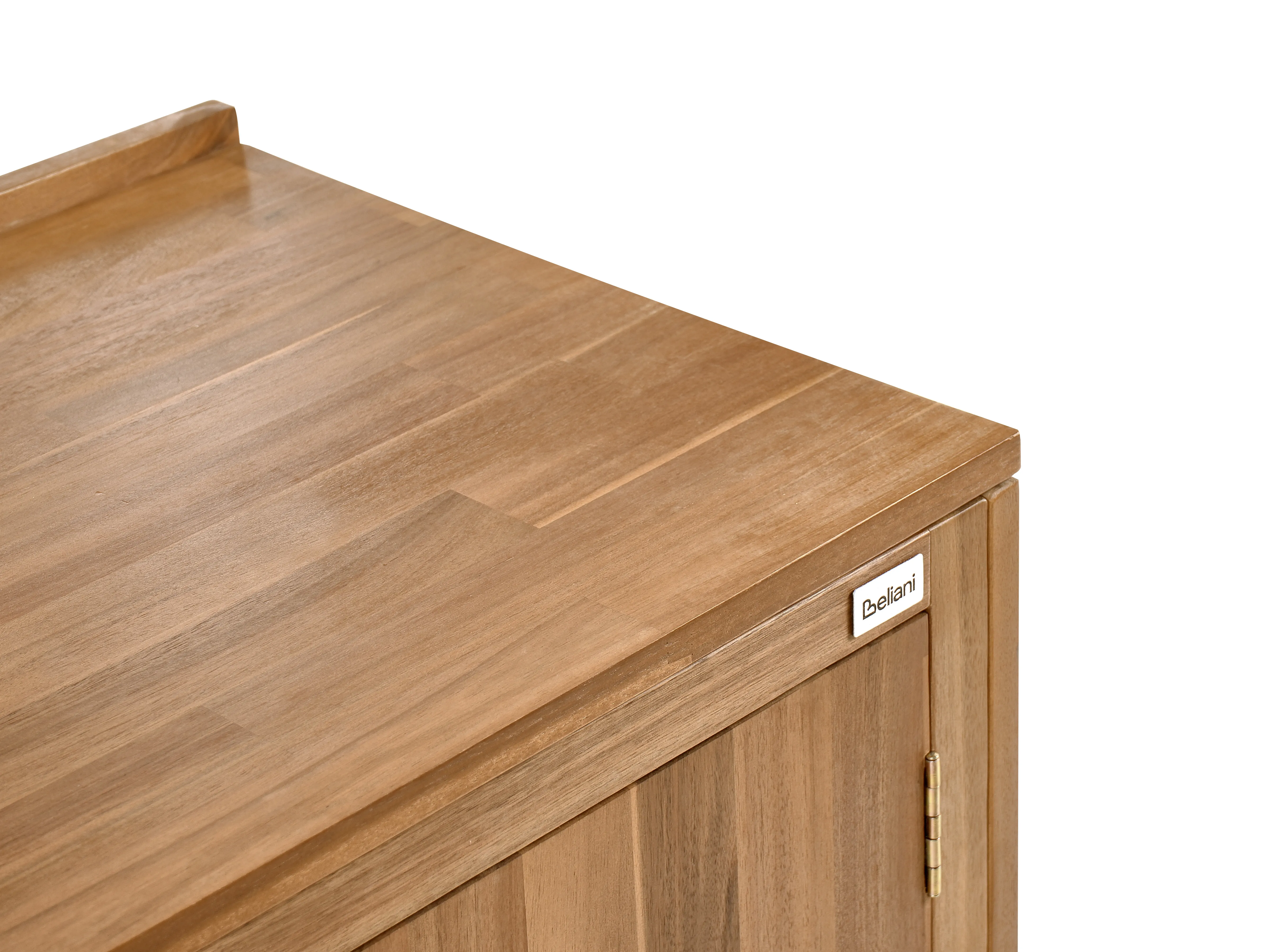Tuin keukenkast met spoelbak VENOSA Acaciahout Bruin/zwart