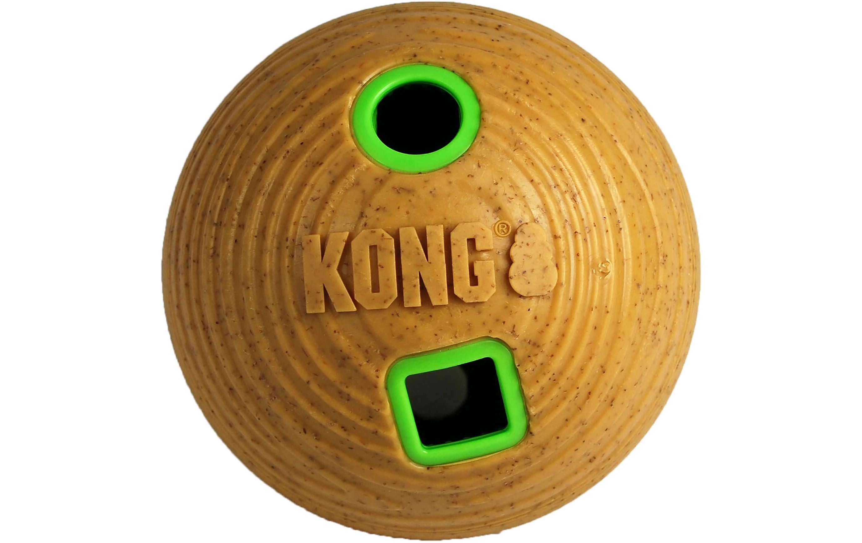 Futterball Bamboo Feeder Ø 12 cm, GelbBall Spender für Hundeleckereien
