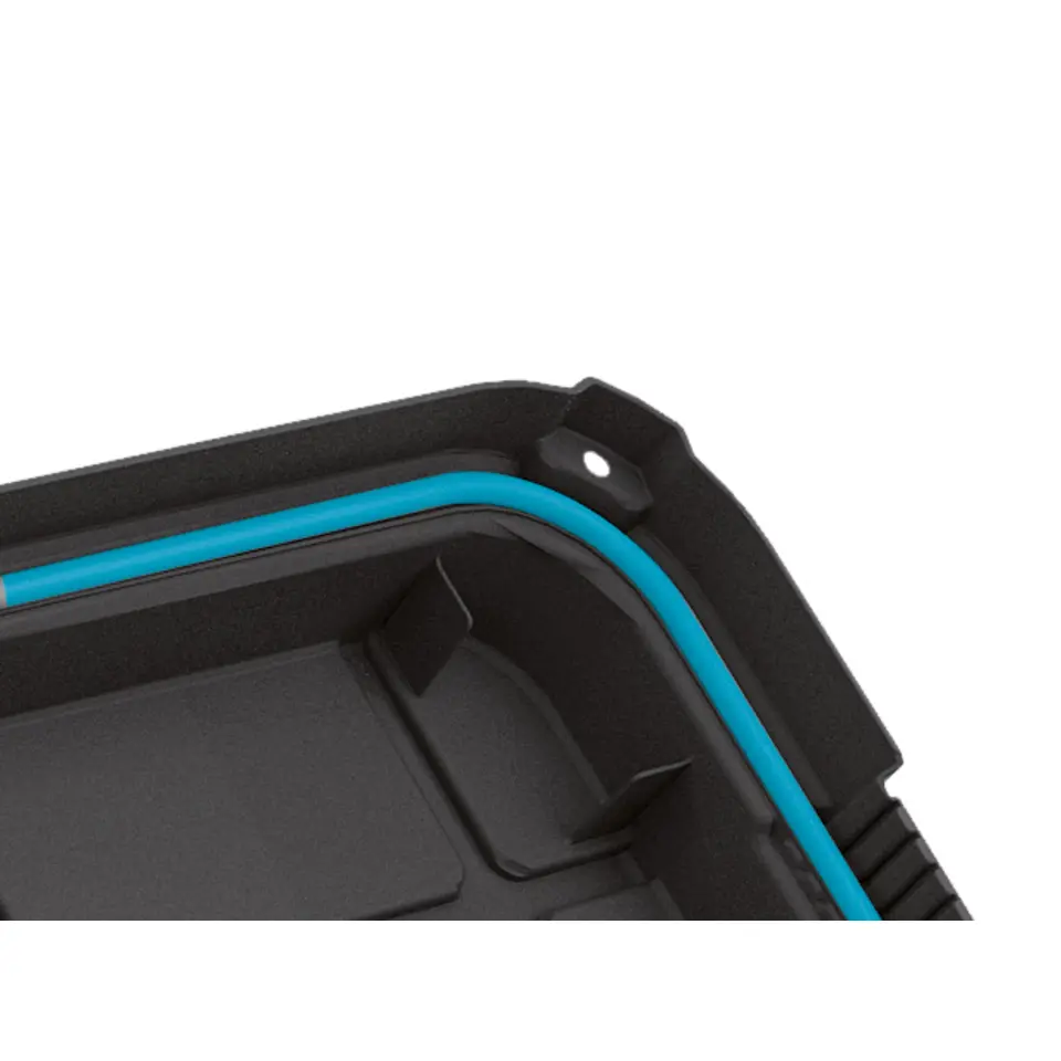 KIS Scuba Opbergbox L - 80L - zwart/blauwe clips