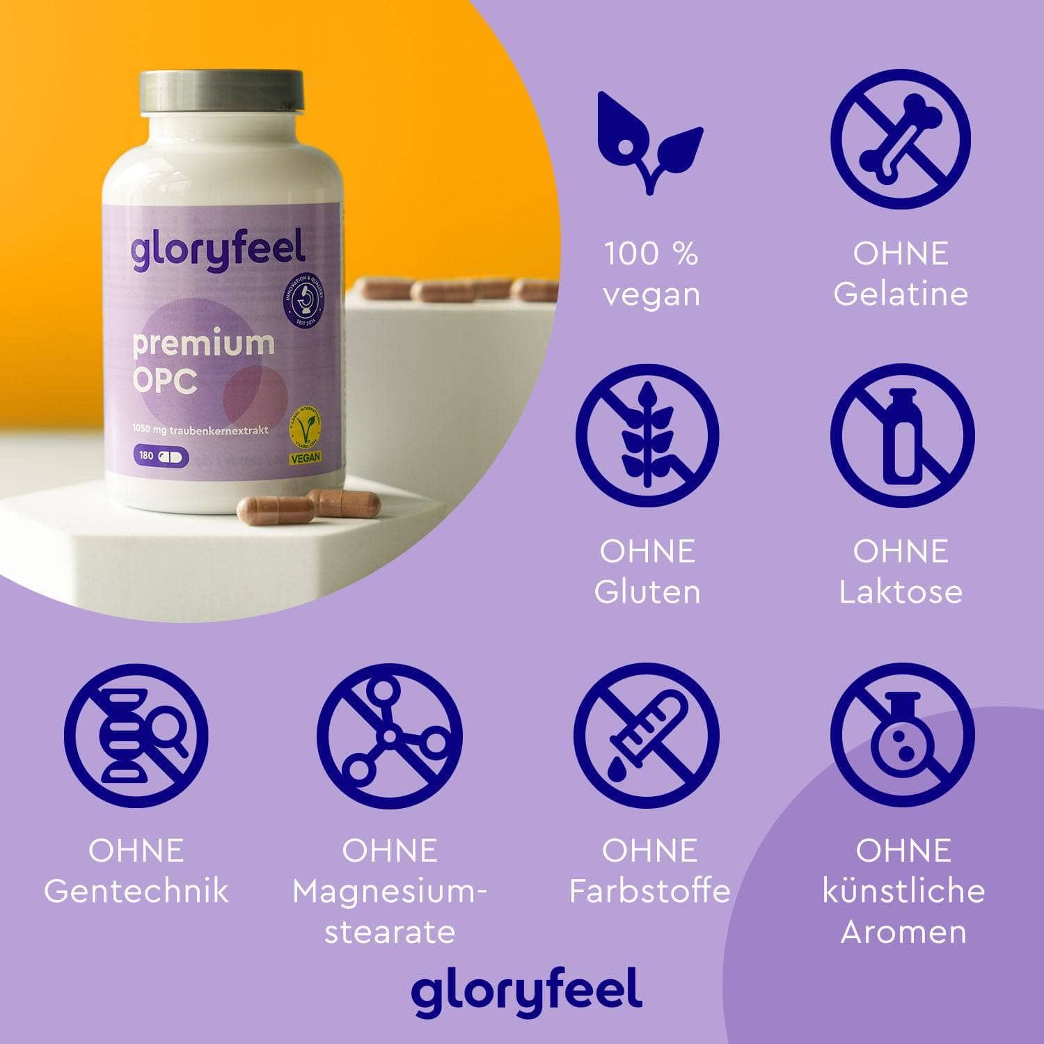 gloryfeel® OPC Traubenkernextrakt Premium