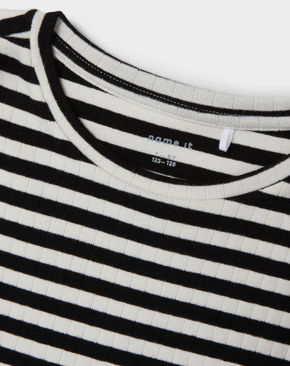 Langarmshirt NKFSURAJA STRIPES in schwarz/weiß