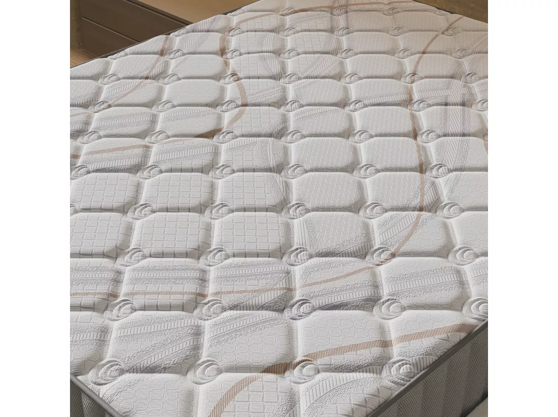 Matelas Sirius 180x200cm - Latex Naturel & Accueil Confort 400g/m2 (Anti-Points de Pression)- Épaisseur 22cm-Soutien Tonique Ferme & Enveloppant-Label sanitized