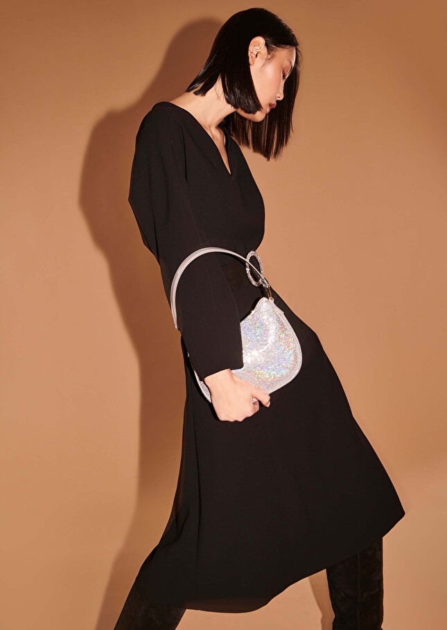 Robe Rexienoire en crêpe