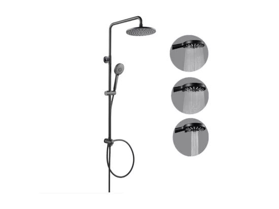 Cecipa max Système de douche séparable noir robinet de douche 2 fonctions douchette douche de tête inox douche pour salle de bain/baignoire,EU Modèle