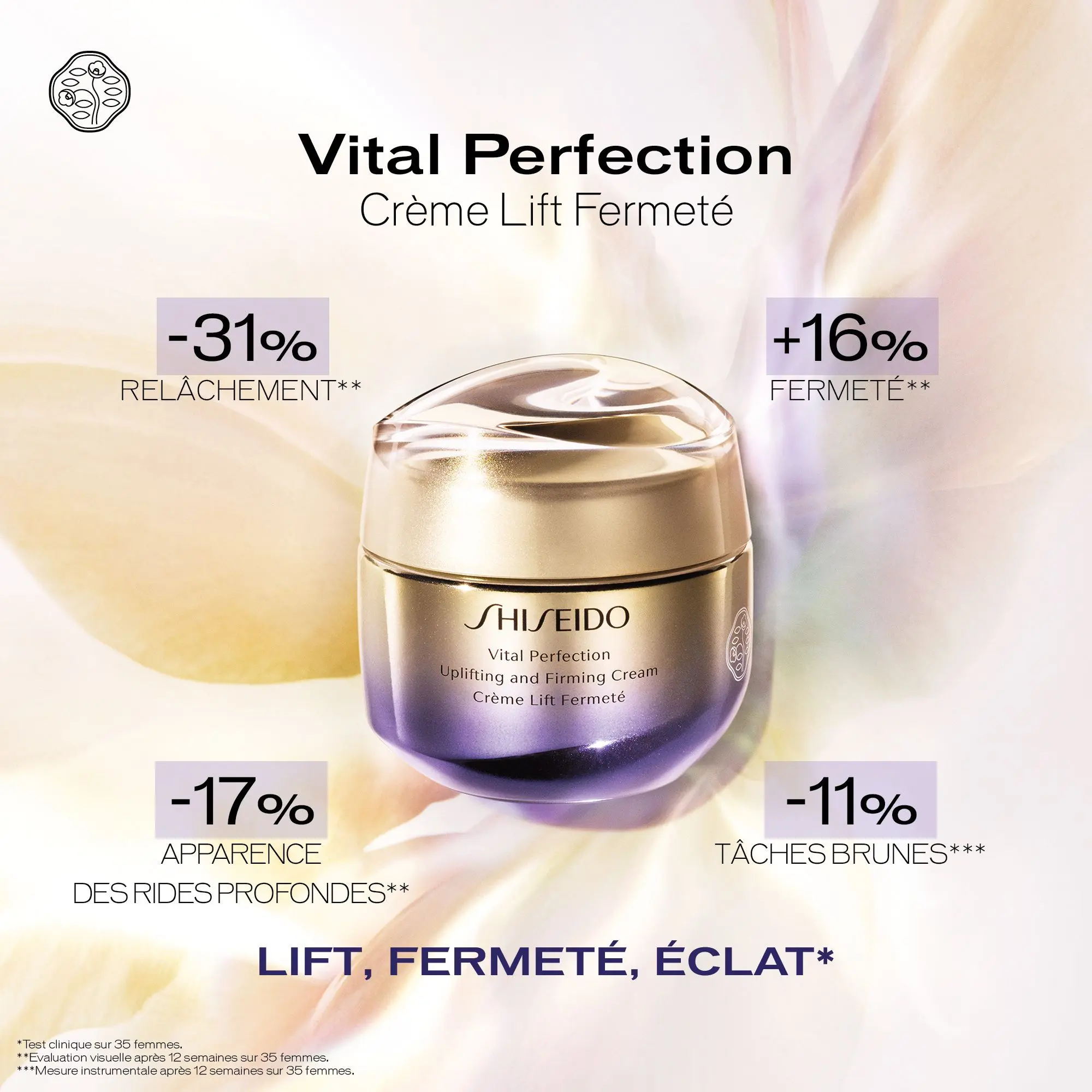 Shiseido - VITAL PERFECTION Crème Jour Lift Fermeté SPF 30- Soin de jour