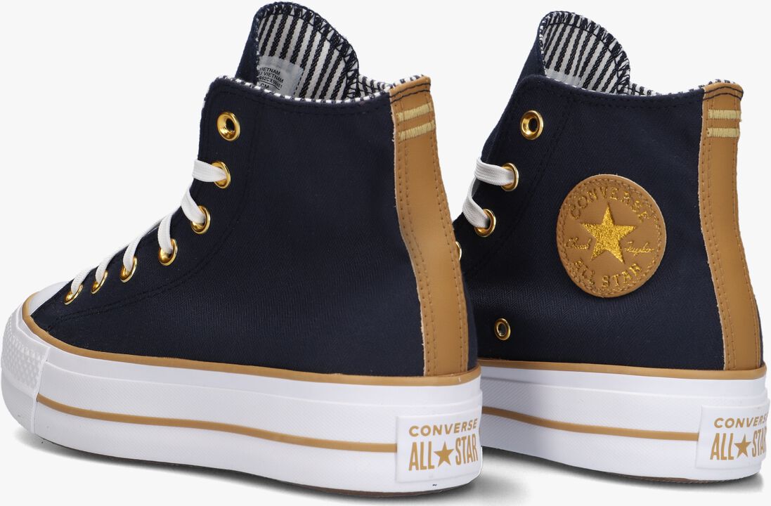 CONVERSE blauwe converse hoge sneaker chuck taylor all star lift platform