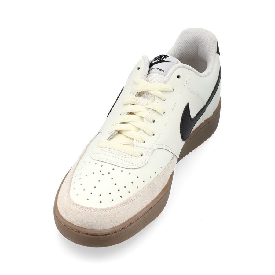 Nike Chaussures Court Vision Low - Blanc Cassé/Light Orewood Brown/Noir