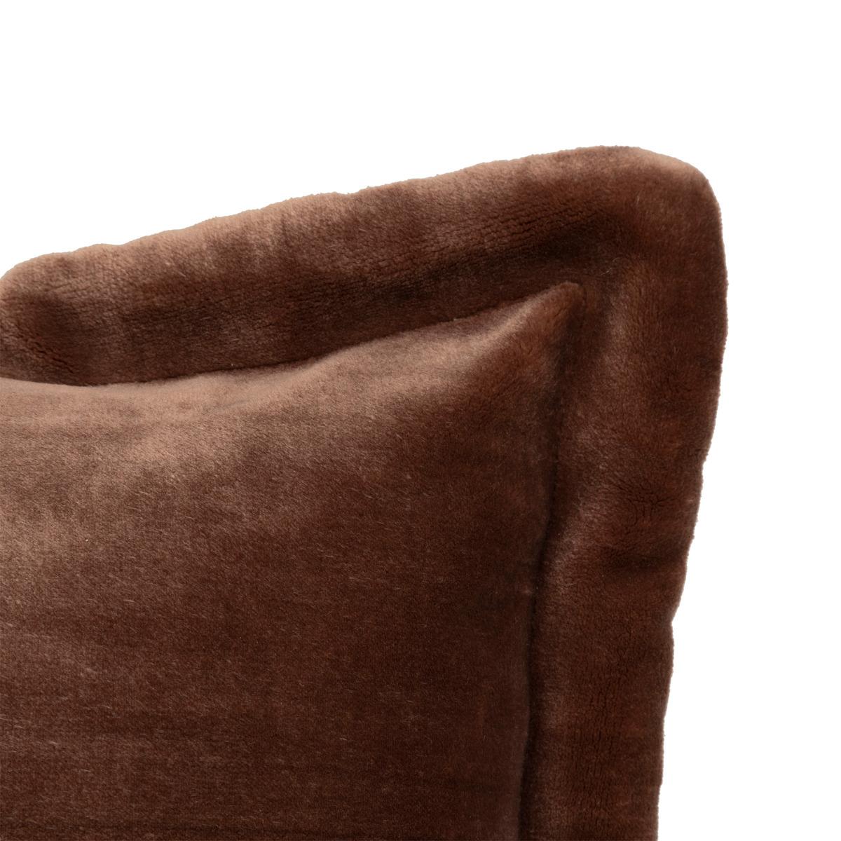 COUSSIN FLANELLE CUDDLY MARRON 53X53CM