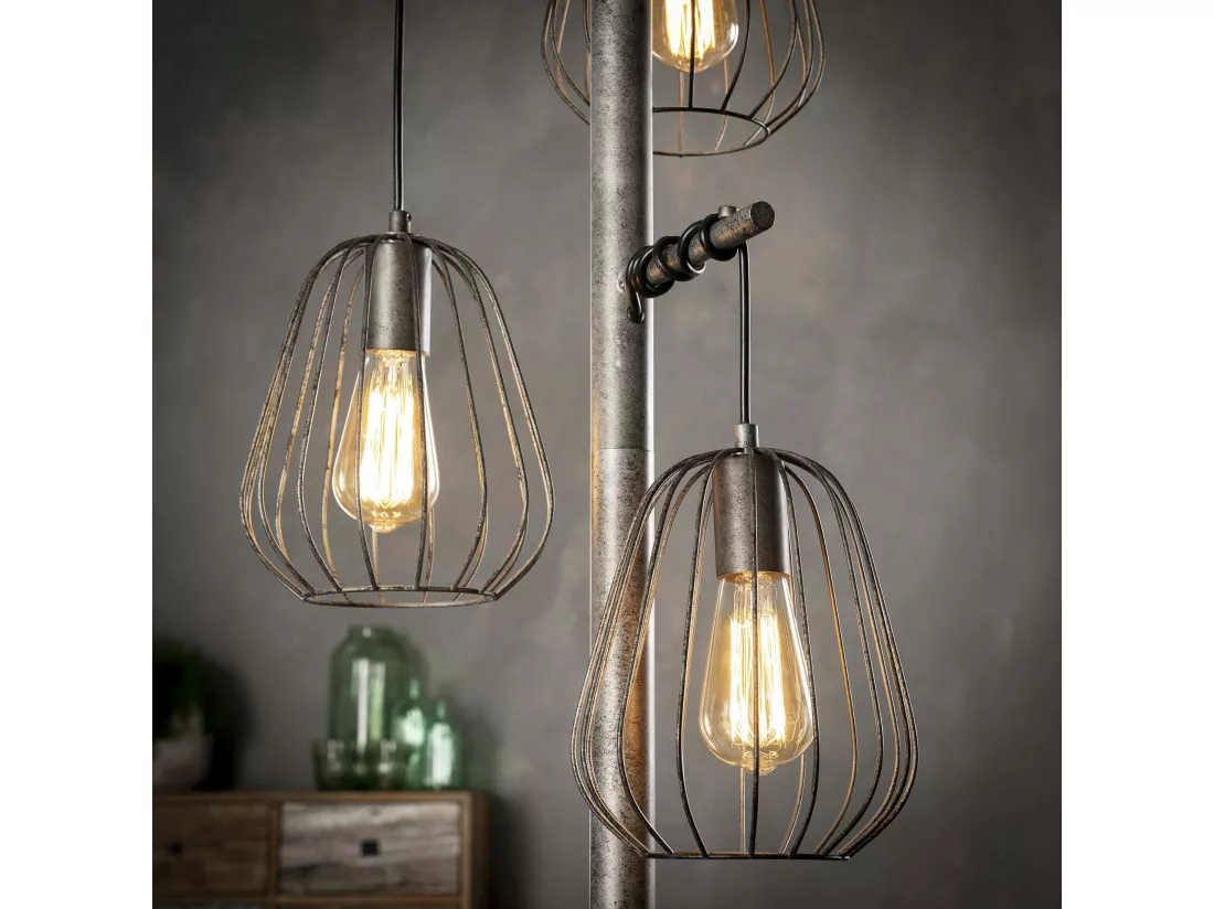 Lampadaire salon 3 lampes LAMPHUN