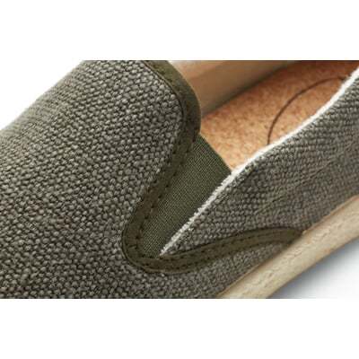 Herren-Hanfslipper, Khaki