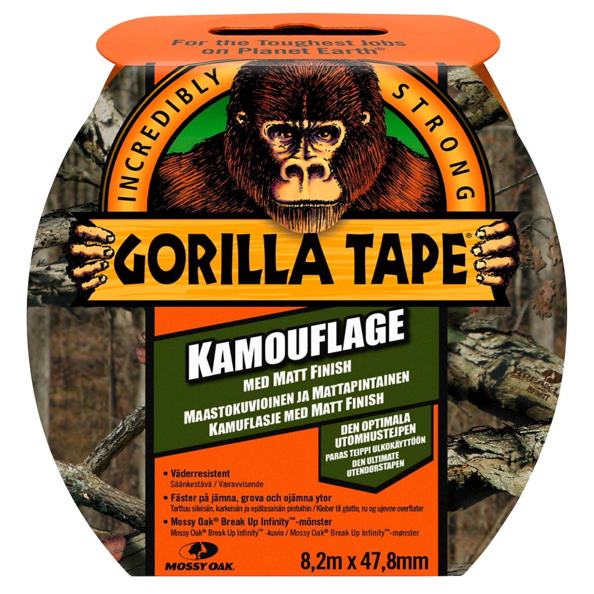 Gorilla Glue-tape, Camo, 8,2 m × 48 mm