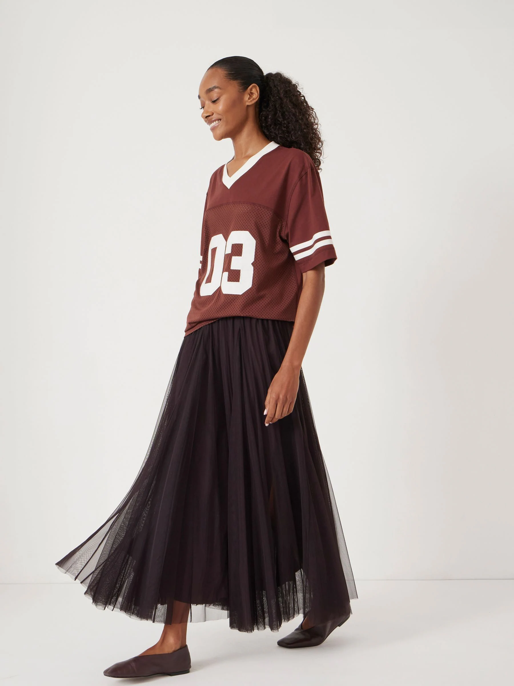 Bruin - Hush Millie Godet-rok