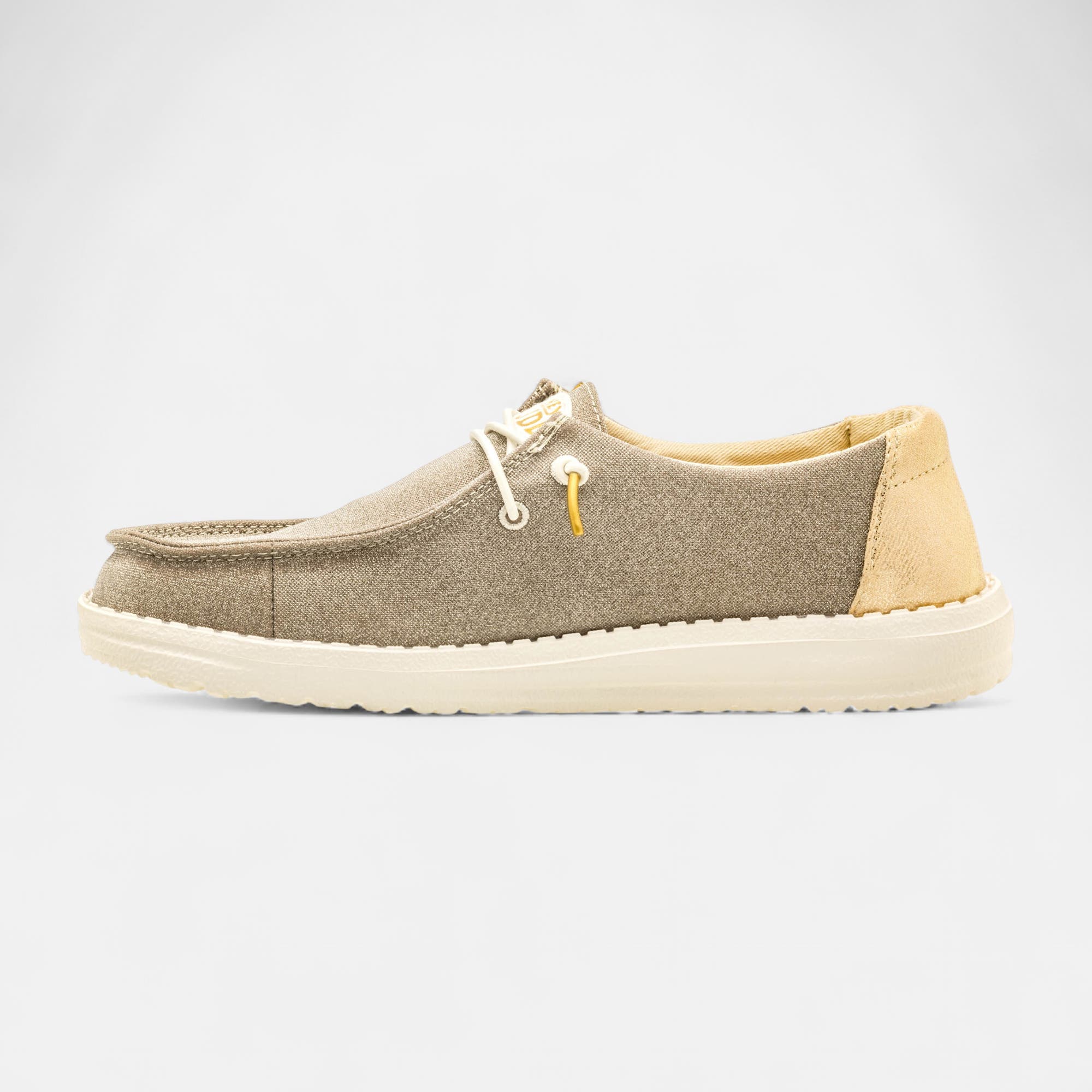Baskets en toile Femme or