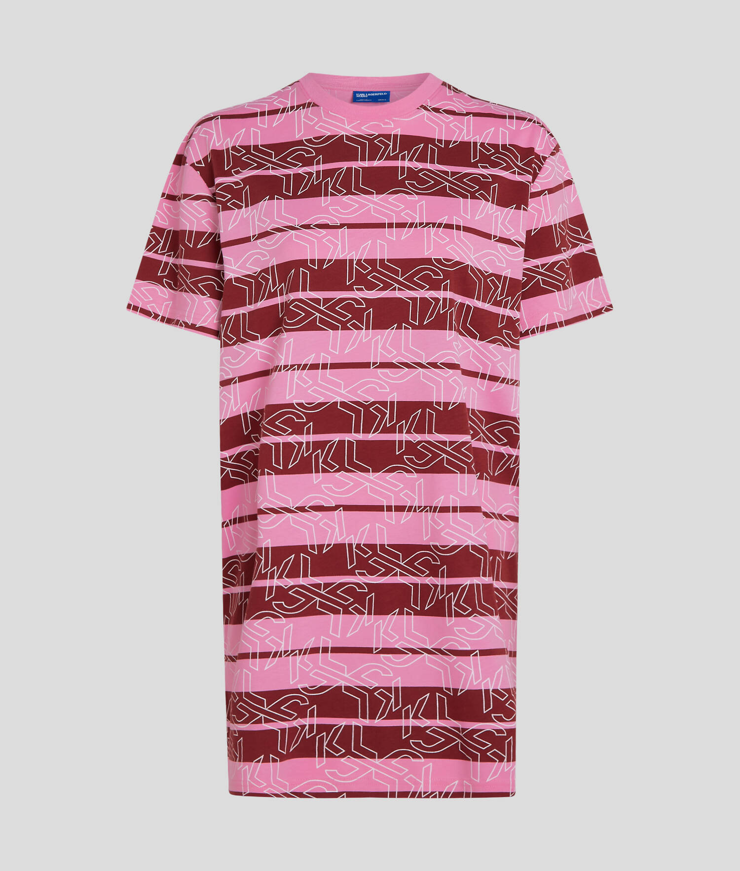 ROBE T-SHIRT RAYÉE KLJ MONOGRAM