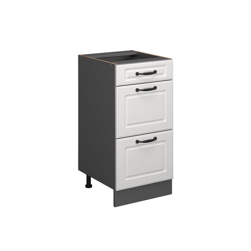 Vicco Schubladenunterschrank Küchenschrank Küchenzeile R-Line Landhaus 40 cm Anthrazit Weiß Schublade