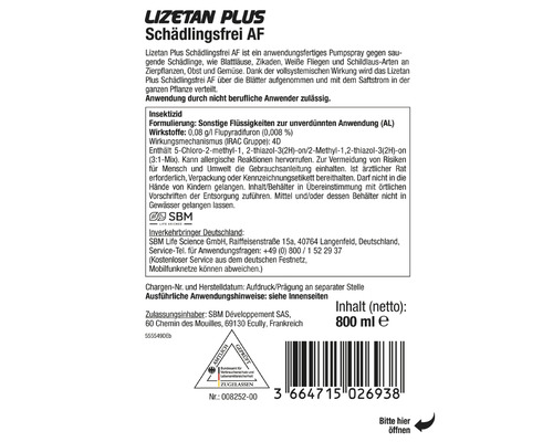 Ongediertevrije Protect Garden Lizetan Plus gebruiksklaar 800 ml
