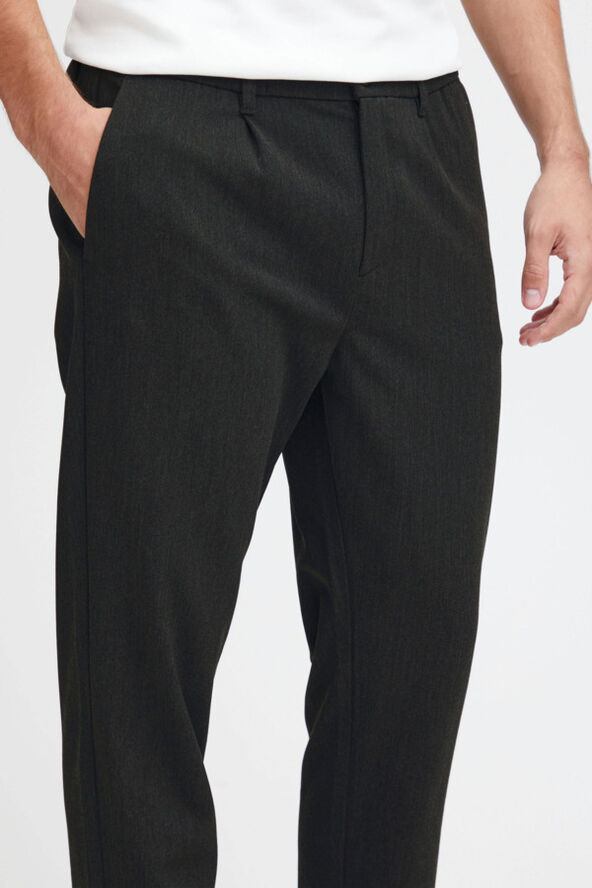 Casual Friday CFMARC performance pants with pleat Dark grey melange