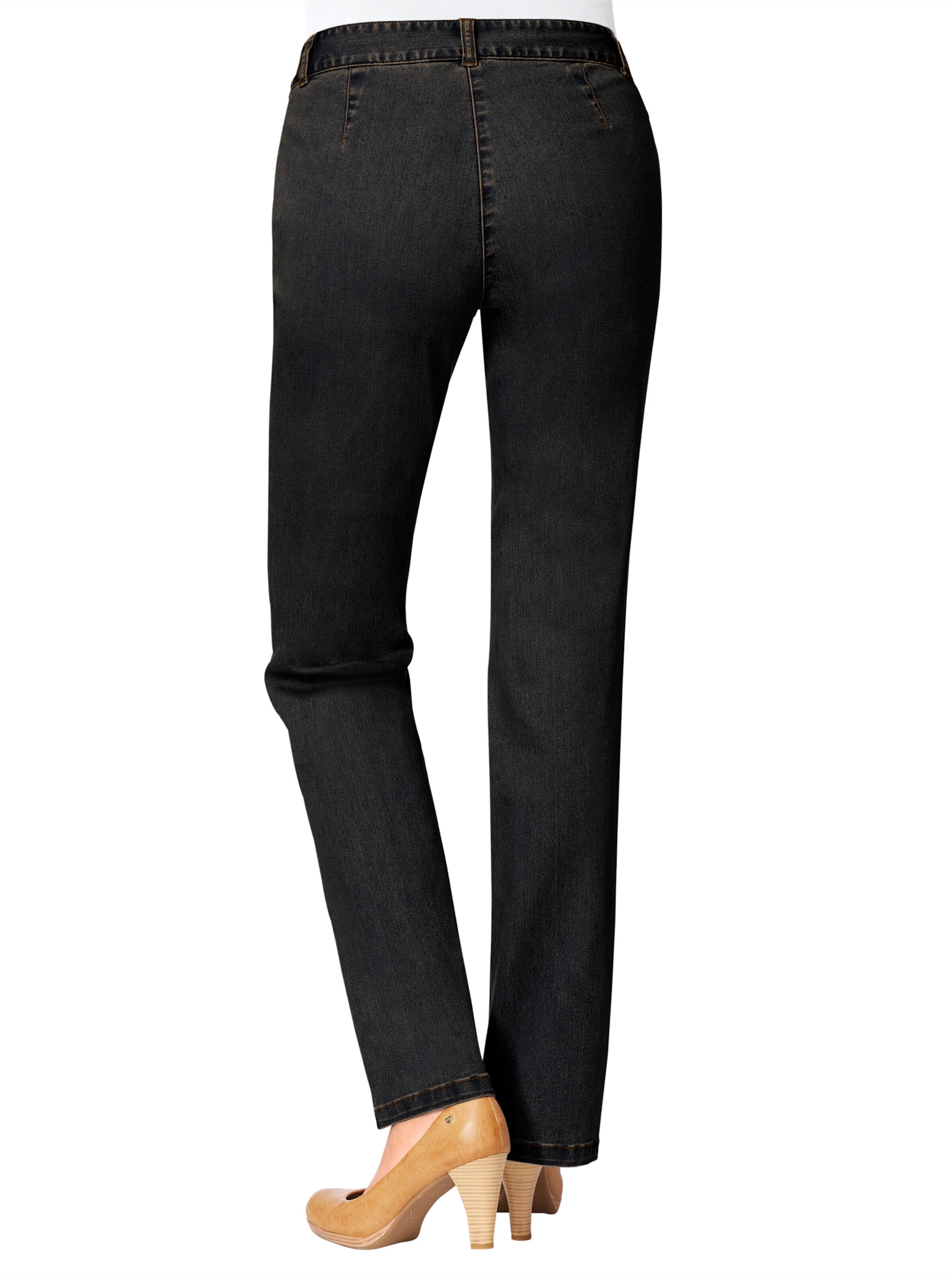 Stretch-Jeans in black-denim