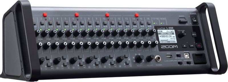 Zoom - LiveTrak L-20R - Digitale Mixer - 20 Kanalen - USB-audio-connectiviteit