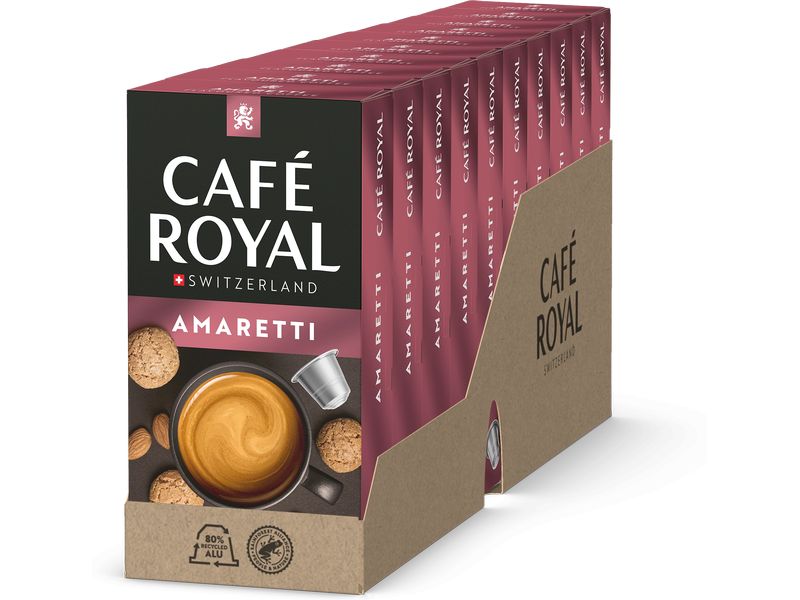 Café Royal Kaffeekapseln für Nespresso Amaretti 100 Stück Kaffeekapseln für Nespresso Maschinen