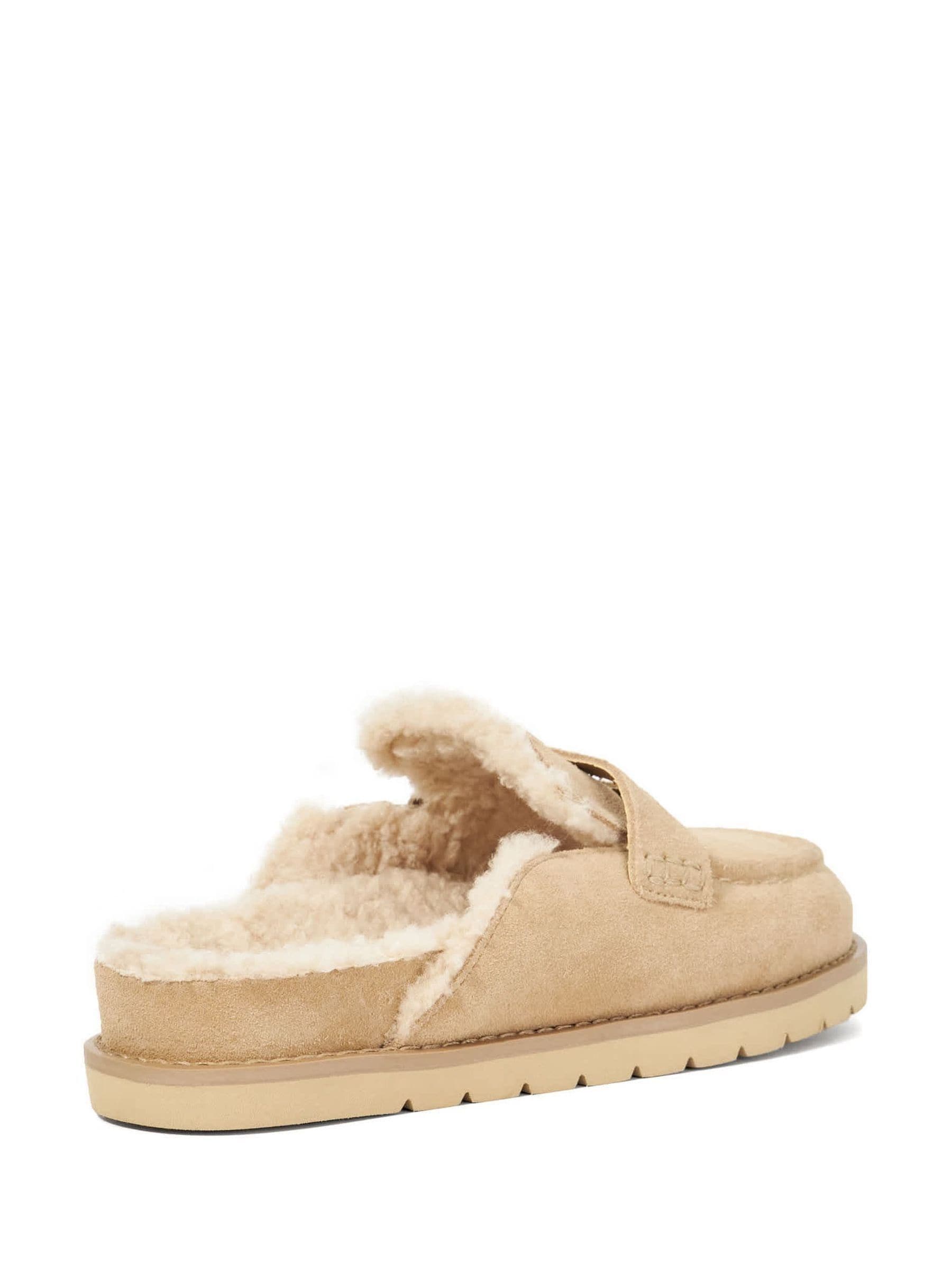 Zand - Dune London Goldy Lined Backless Loafers