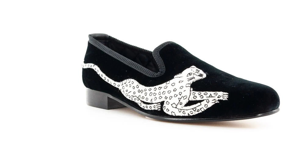 CROCKETT AND JONES - SLP LEOPARD BLACK