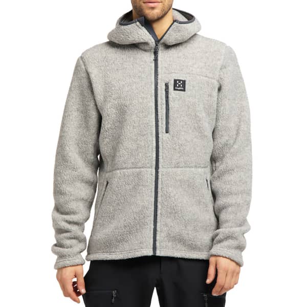 Veste polaire HAGLÖFS PILE HOOD MEN GREY MELANGE