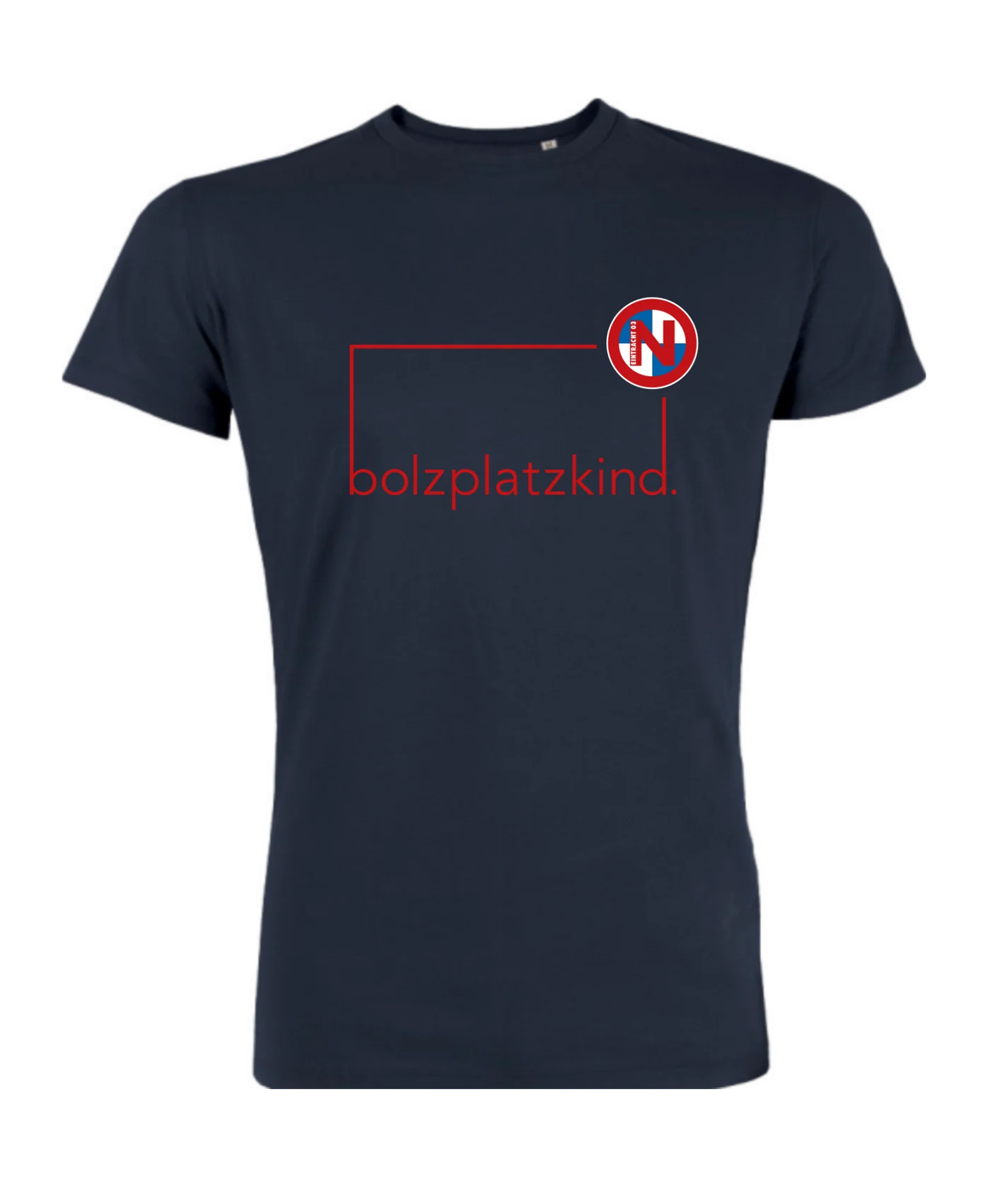 Bolzplatzkind x FC Eintracht Norderstedt T-Shirt Navy Rot