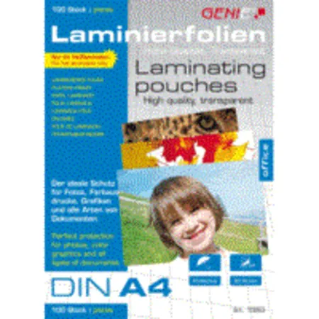 Genie Laminierfolie A4 80 Mic 100 Stück