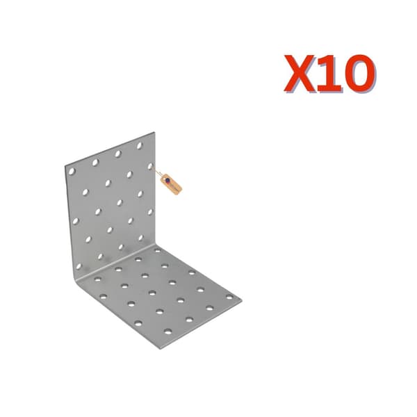 Spikerplatevinkler 80x80x80x2.5 mm, 10 stk