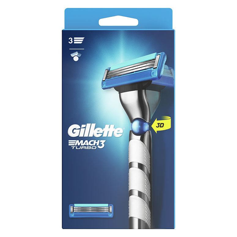 Gillette Mach3 Turbo Men's Razor 2 Blades