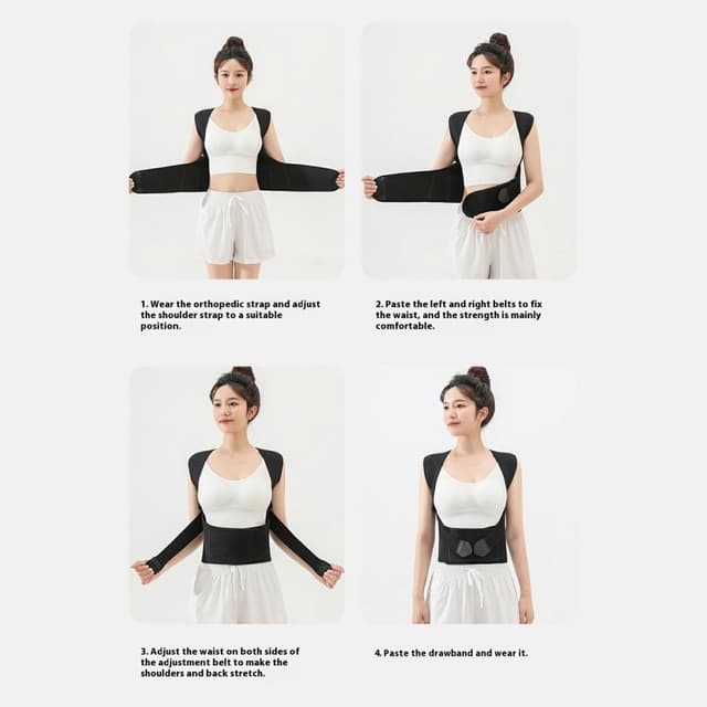 Correct Posture Back Posture Corrector Brace til mænd, kvinder