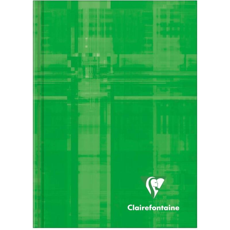 Carnet brochure rembordée rigide A6 96 feuilles petits carreaux couleur aléatoire