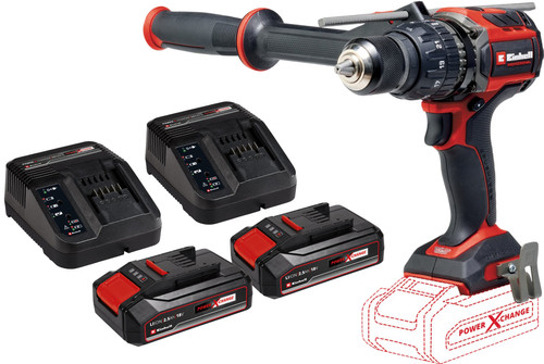 Einhell TP-CD 18/120 Li-i BL Solo 2,5 Ah Accu (2x) Starterspakket