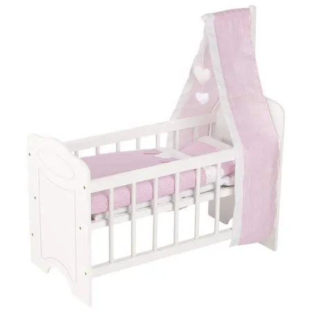 goki Puppenbett mit Himmel und Bettzeug