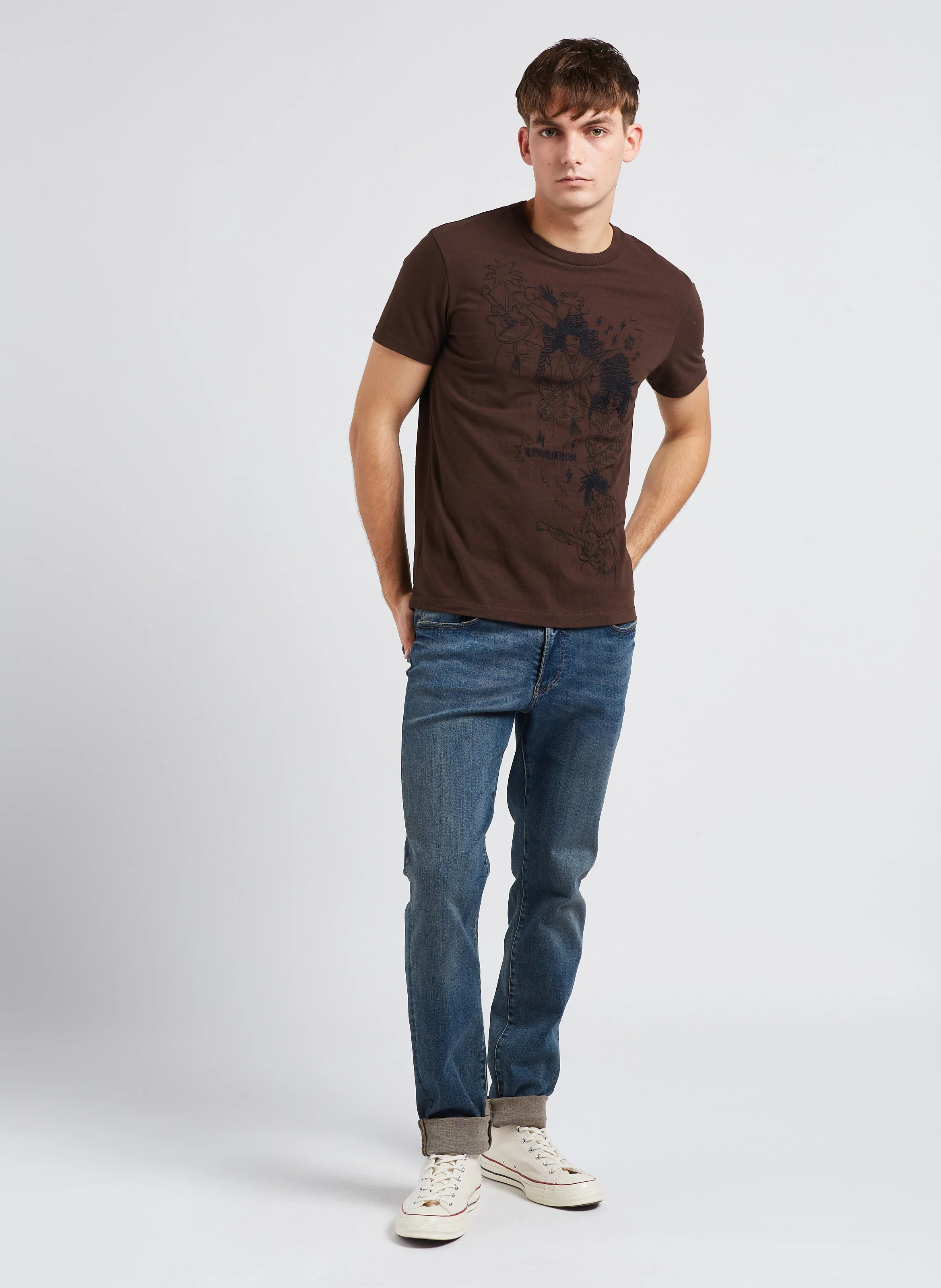 Jean slim-fit en coton | Bleu