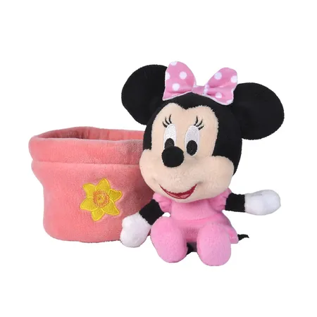 Simba Disney Blumentopf-Plüsch, 16cm, 1 Stück, 4-fach sortiert