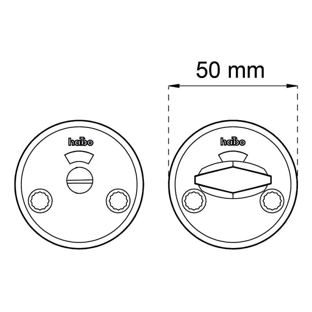 TOALETTVRIDER HABO A262 KROM