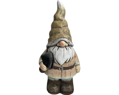 Tuinfiguur decoratief figuur Lafiora Kabouter 21,5 x 17,7 x 43,5 cm roze