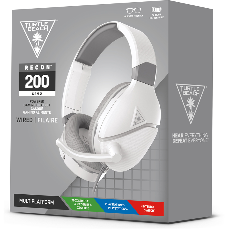 Turtle Beach Recon 200 Headset, mit Kabel, weiss