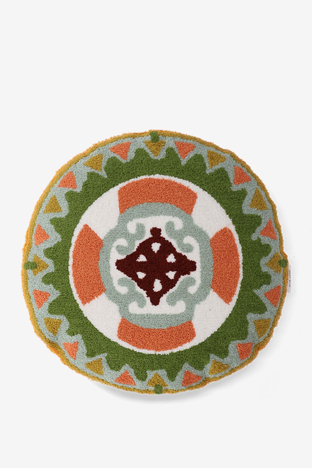 Multicolour rond kussen