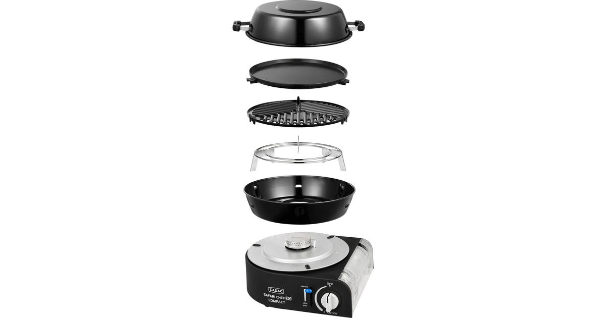 CadacSafari Chef 30 Compact gasbarbecue  (ø 30 cm)