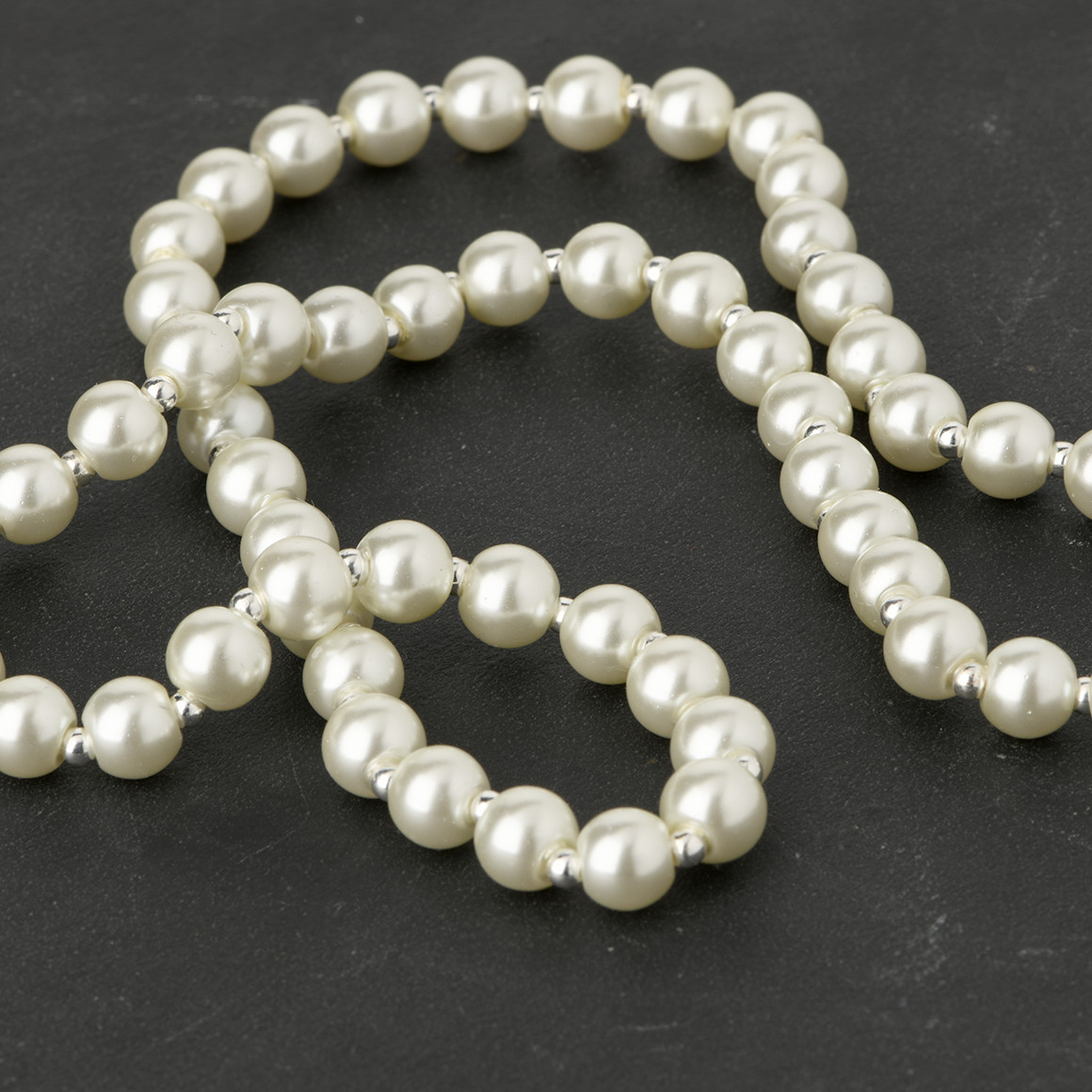 Gina Benotti Damen Perlenkette mit Seestern silber / weiss